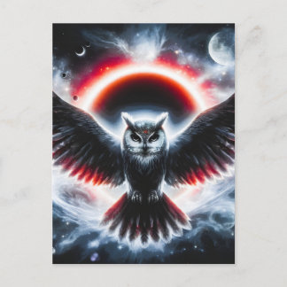 Cartes Pour Fêtes Annuelles Mystical Cosmic Celestial Owl