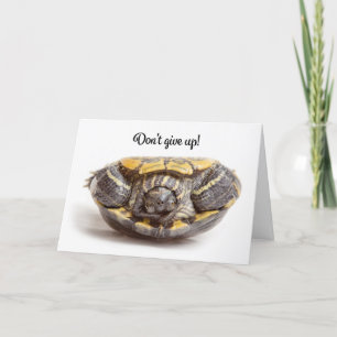 Cartes Pour Fêtes Annuelles N'abandonnez pas les encouragements envers la tort