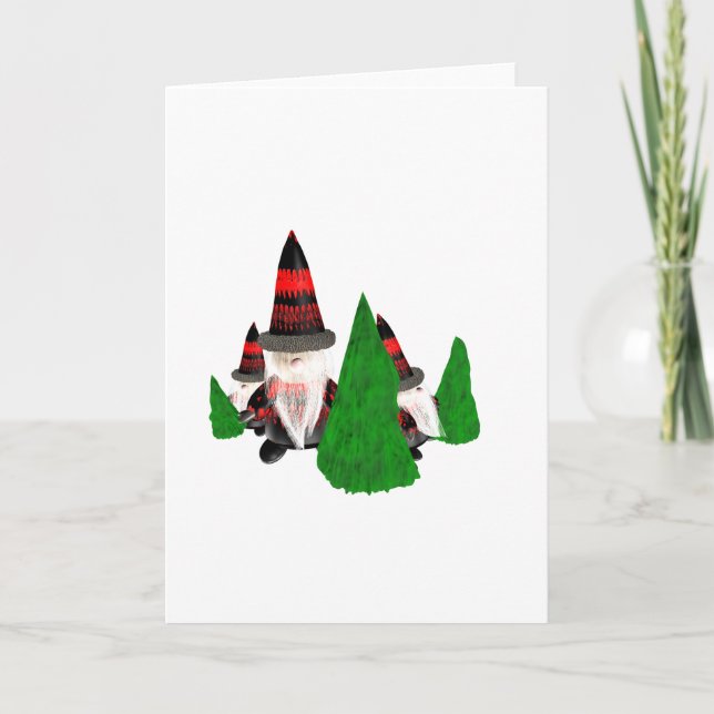 Cartes Pour Fêtes Annuelles Nains de Noël amusants (Devant)