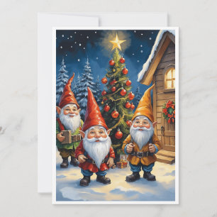 Cartes Pour Fêtes Annuelles Nains Drôles Branchés Fantaisistes Fantastiques Pa