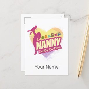 Cartes Pour Fêtes Annuelles Nanny Nursemaid Vintage Babysitter Infirmière de g