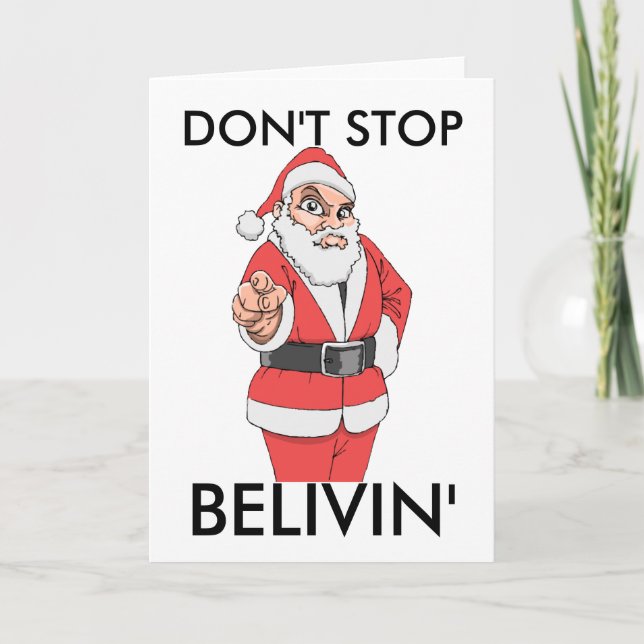 CARTES POUR FÊTES ANNUELLES N'ARRÊTEZ PAS, BELIVIN (Devant)