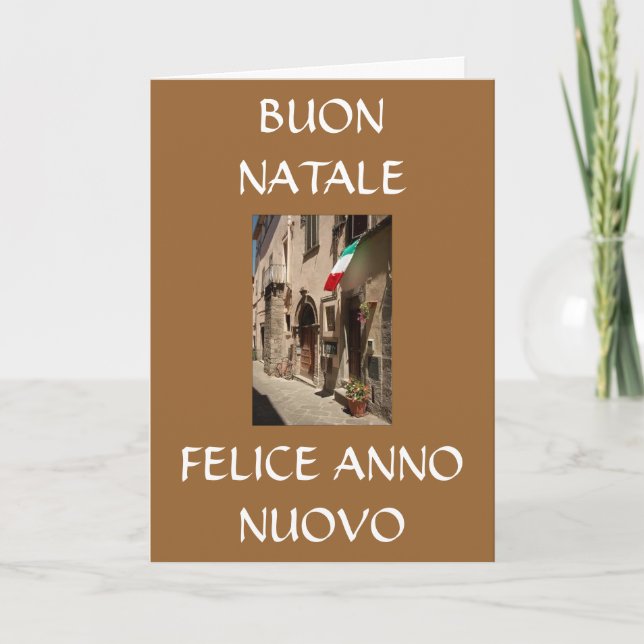 CARTES POUR FÊTES ANNUELLES NATALE DE BUON, FELICE ANNO NUOVO (Devant)