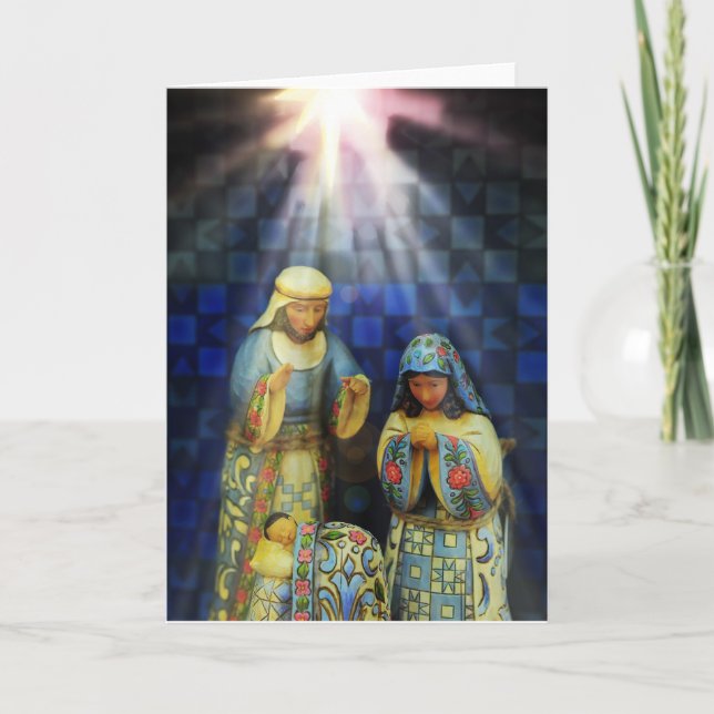 Cartes Pour Fêtes Annuelles Nativité (Devant)