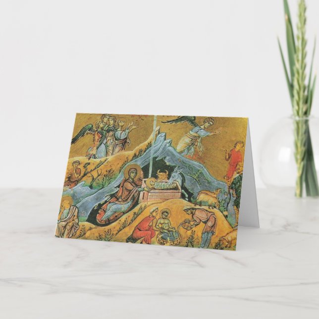 Cartes Pour Fêtes Annuelles Nativité (Devant)