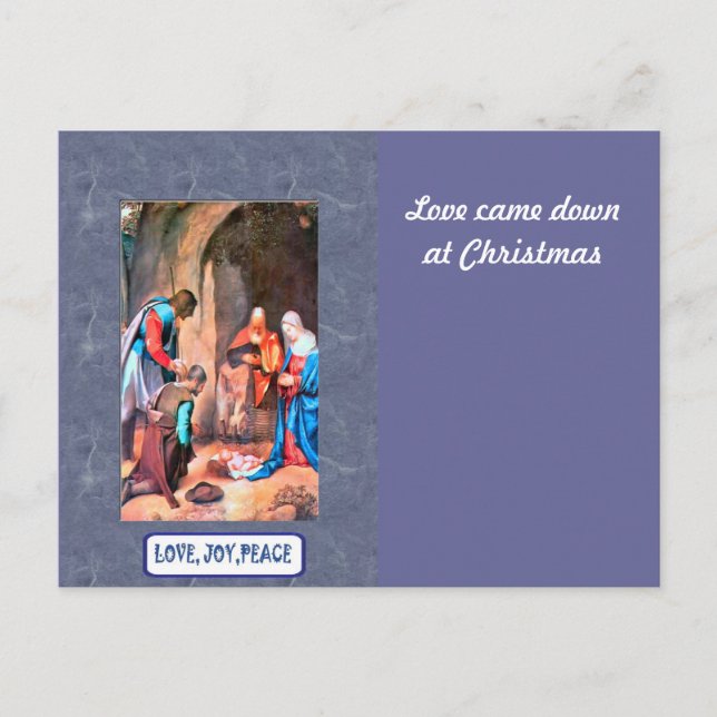 Cartes Pour Fêtes Annuelles Nativité à Bethléem (Devant)