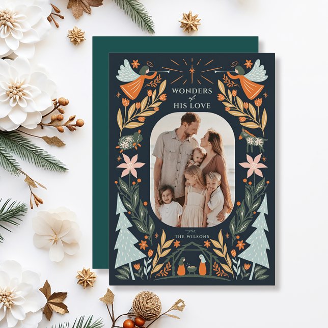 Cartes Pour Fêtes Annuelles Nativité Angles 2 Photo Marine Noël (Créateur téléchargé)