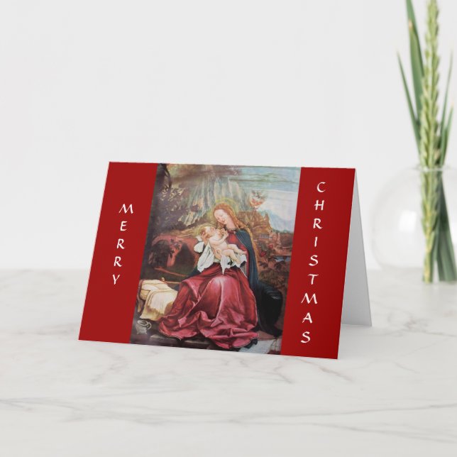 CARTES POUR FÊTES ANNUELLES NATIVITÉ AVEC ANGELS - MAGIE DE NOËL (Devant)