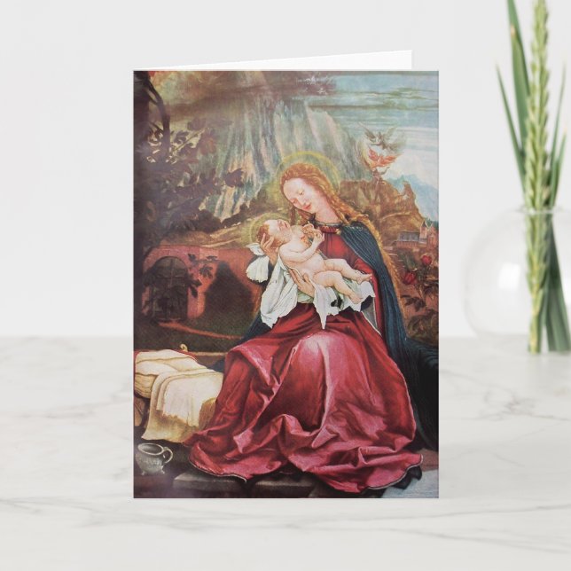 CARTES POUR FÊTES ANNUELLES NATIVITÉ AVEC ANGELS - MAGIE DE NOËL (Devant)