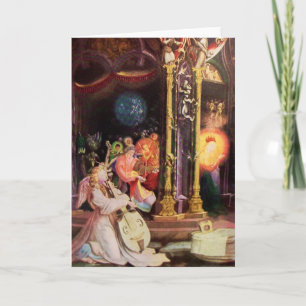CARTES POUR FÊTES ANNUELLES NATIVITÉ AVEC ANGELS - MAGIE DE NOËL