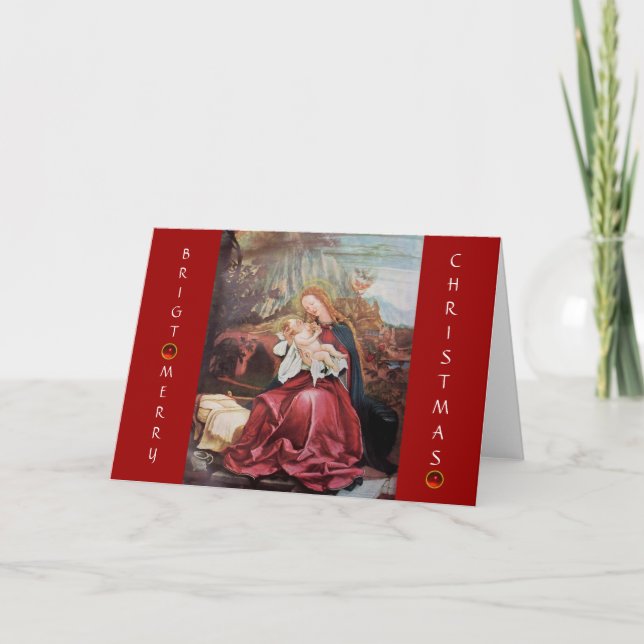 CARTES POUR FÊTES ANNUELLES NATIVITÉ AVEC ANGELS - MAGIE DE NOËL (Devant)