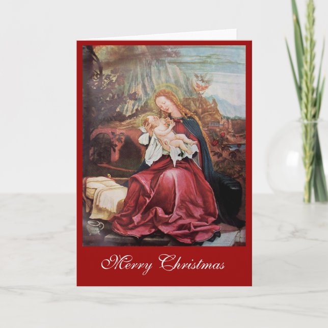 CARTES POUR FÊTES ANNUELLES NATIVITÉ AVEC ANGELS - MAGIE DE NOËL (Devant)