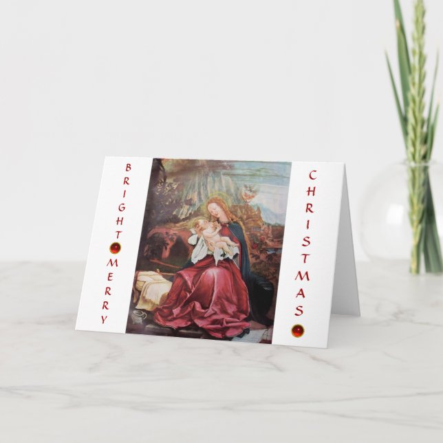 CARTES POUR FÊTES ANNUELLES NATIVITÉ AVEC ANGELS - MAGIE DE NOËL (Devant)