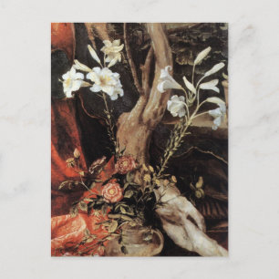 CARTES POUR FÊTES ANNUELLES NATIVITÉ AVEC DES LILLES BLANCHES - MAGIE DE NOËL