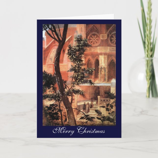 CARTES POUR FÊTES ANNUELLES NATIVITÉ AVEC DES LILLES BLANCHES - MAGIE DE NOËL (Devant)