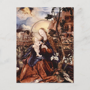 CARTES POUR FÊTES ANNUELLES NATIVITÉ AVEC DES LILLES BLANCHES - MAGIE DE NOËL