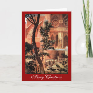 CARTES POUR FÊTES ANNUELLES NATIVITÉ AVEC DES LILLES BLANCHES - MAGIE DE NOËL