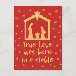 Cartes Pour Fêtes Annuelles Nativité chrétienne de Noël Jésus Religieux