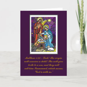 Cartes Pour Fêtes Annuelles Nativité de la Sainte Famille
