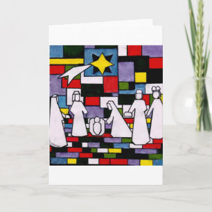 Cartes Pour Fêtes Annuelles Nativité de Mondrian - de Stijl - Neoplasticism