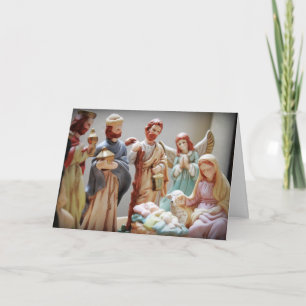 Cartes Pour Fêtes Annuelles Nativité de Noël Bébé Jésus