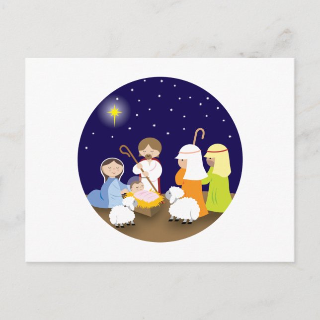 Cartes Pour Fêtes Annuelles Nativité du seigneur (Devant)