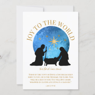 Cartes Pour Fêtes Annuelles Nativité Écriture chrétienne Noël