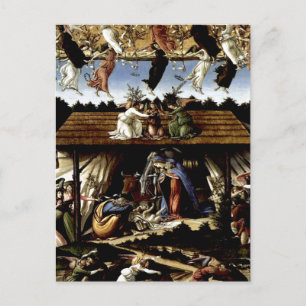 Cartes Pour Fêtes Annuelles Nativité mystique : Peinture à l'huile de Botticel