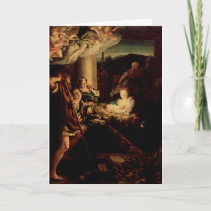 Cartes Pour Fêtes Annuelles Nativité - nuit sainte - Correggio - la