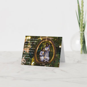 Cartes Pour Fêtes Annuelles Nativité Ornement Isiah Sept Quatorze