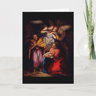 Cartes Pour Fêtes Annuelles Nativité par Noel Coypel