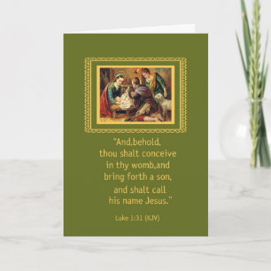 Cartes Pour Fêtes Annuelles Nativity