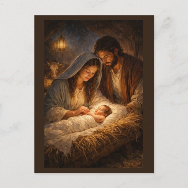Cartes Pour Fêtes Annuelles Nativity of Jesus Christ (Devant)