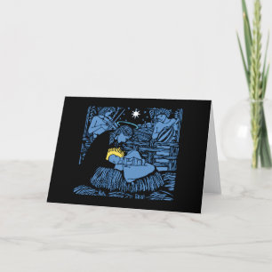 Cartes Pour Fêtes Annuelles Nativity with Violin Gourd Lute & Free-Arm Swaddle