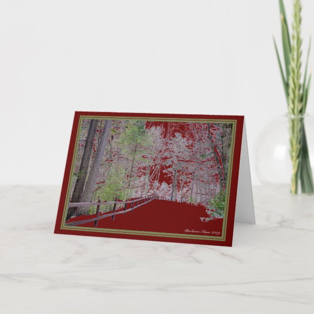 Cartes Pour Fêtes Annuelles Nature de *** : Vivent chaque saison : Étang de (Devant)