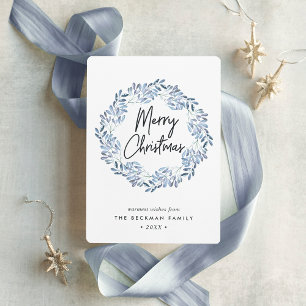 Cartes Pour Fêtes Annuelles Naturellement Joyeux Aquarelle Noël