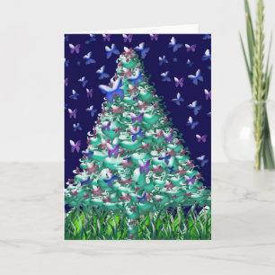 Cartes Pour Fêtes Annuelles Natures Arbre de Noël