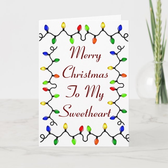 CARTES POUR FÊTES ANNUELLES **NAUGHTSWEETHEART** AMOUR À NOËL (Devant)