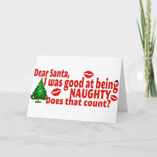Cartes Pour Fêtes Annuelles Naughty Christmas (Devant)