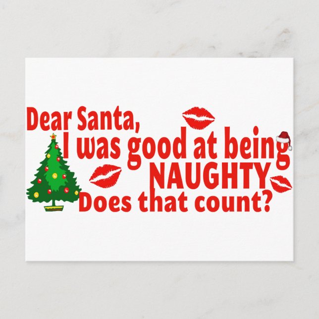 Cartes Pour Fêtes Annuelles Naughty Christmas (Devant)