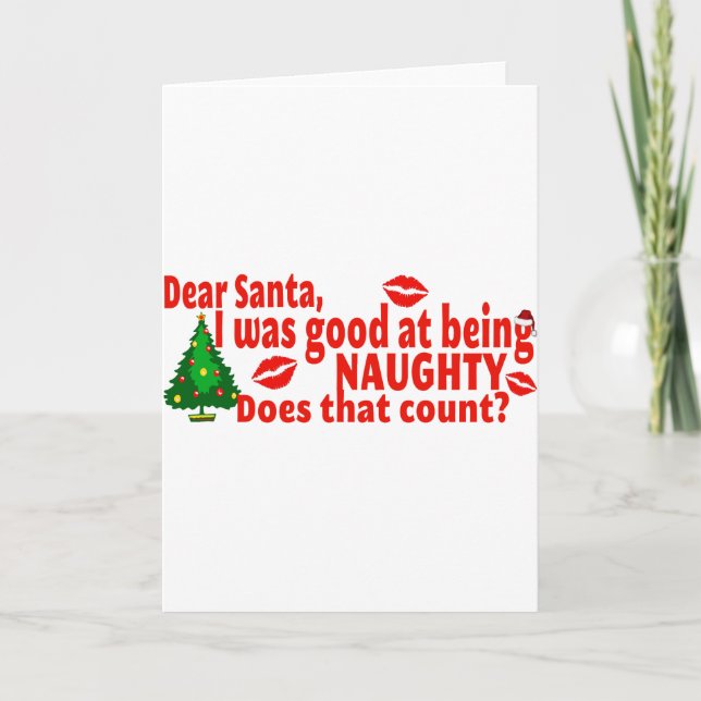 Cartes Pour Fêtes Annuelles Naughty Christmas (Devant)