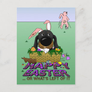 Cartes Pour Fêtes Annuelles Naughty Doxie Joyeux Pâques