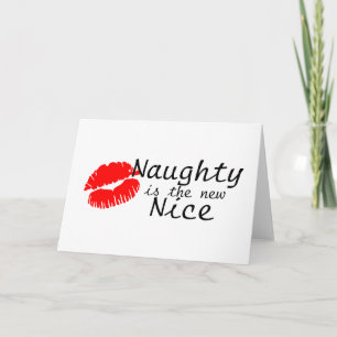 Cartes Pour Fêtes Annuelles Naughty Est Le Nouveau Nice