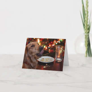 Cartes Pour Fêtes Annuelles Naughty Golden Christmas Card