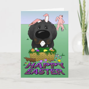 Cartes Pour Fêtes Annuelles Naughty Newfie Joyeux Pâques
