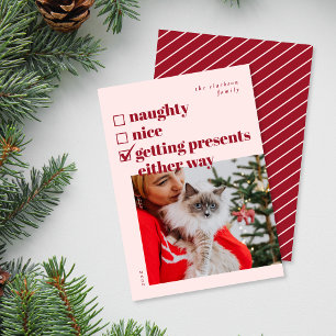 Cartes Pour Fêtes Annuelles Naughty, Nice, Obtenir Des Présentations De Toute 