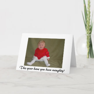 Cartes Pour Fêtes Annuelles Naughty ou Nice ?