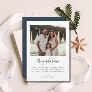 Cartes Pour Fêtes Annuelles Nautique Famille de Noël Photo Maritime Beach