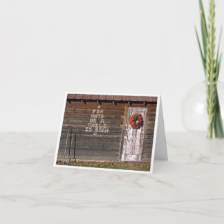 Cartes Pour Fêtes Annuelles Nauvoo Rustic Christmas Card