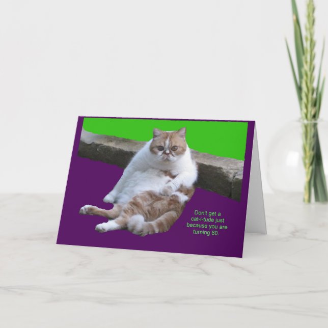 Cartes Pour Fêtes Annuelles N'ayez pas un chat-je-tude sur votre (Devant)